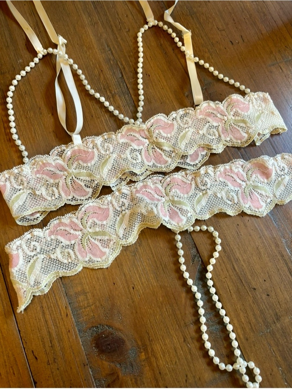 Victoria’s Secret vintage pearl lingerie set